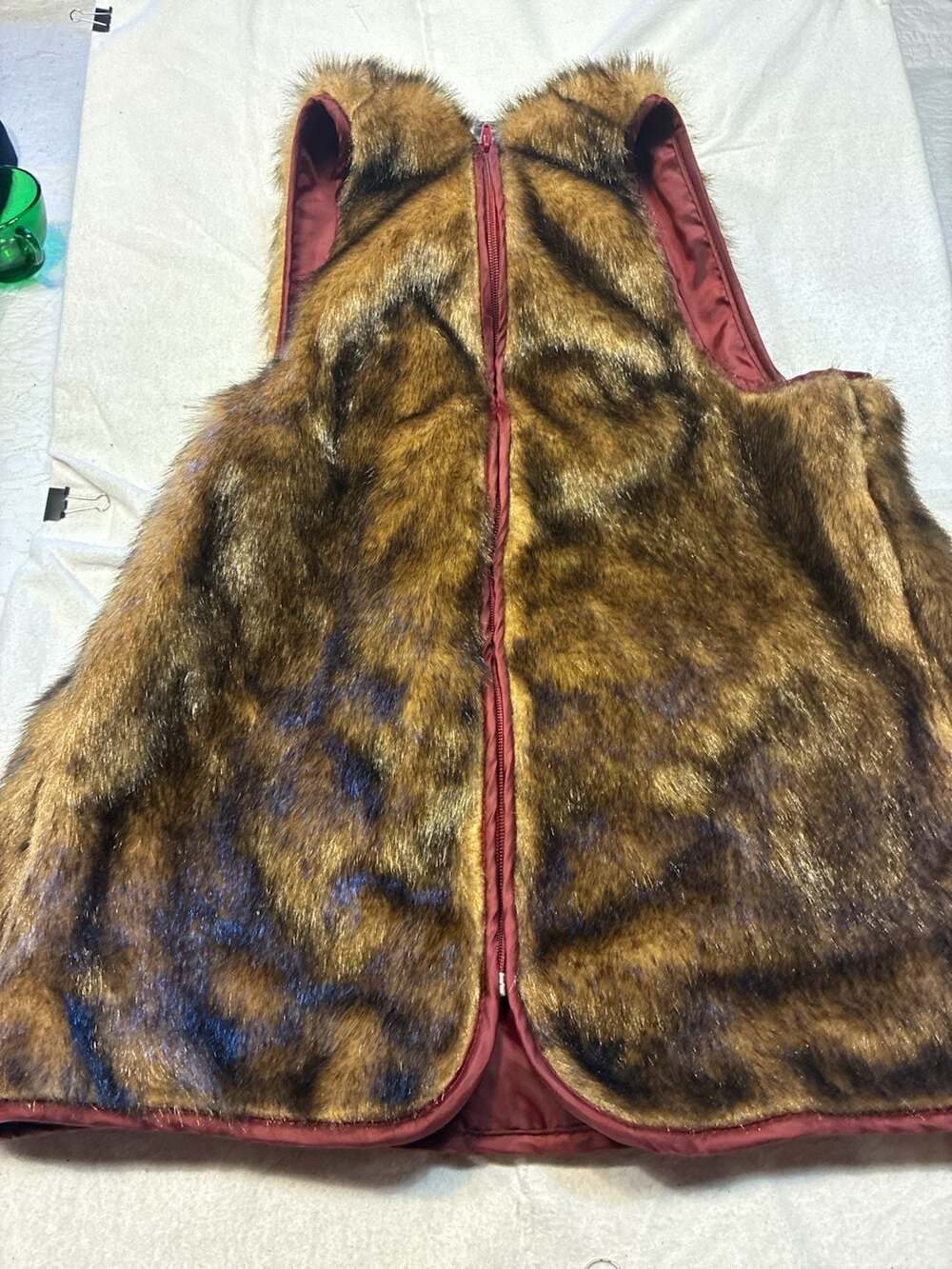 Terry Lewis Classic Luxuries Faux Fur Vest Size S